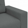 Sofa 3 pcs Ciemnoszary 221 x 80 x 80 cm Tkanina lniana