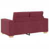 Sofa 3 pcs Czerwony Wiatr 221 x 80 x 80 cm Tkanina lniana