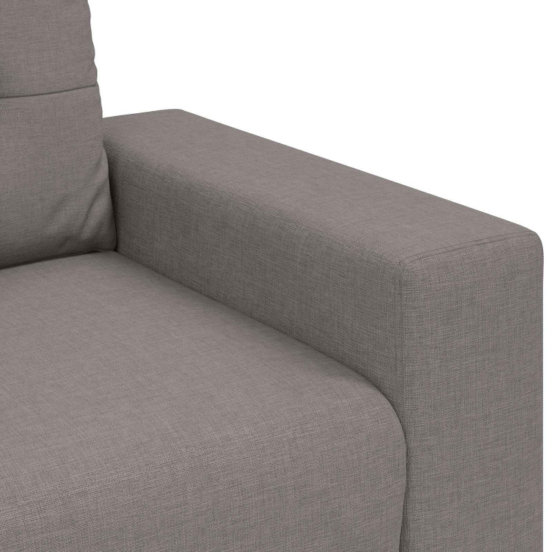 Sofa 3 pcs Ciemnoszary 221 x 80 x 80 cm Tkanina lniana