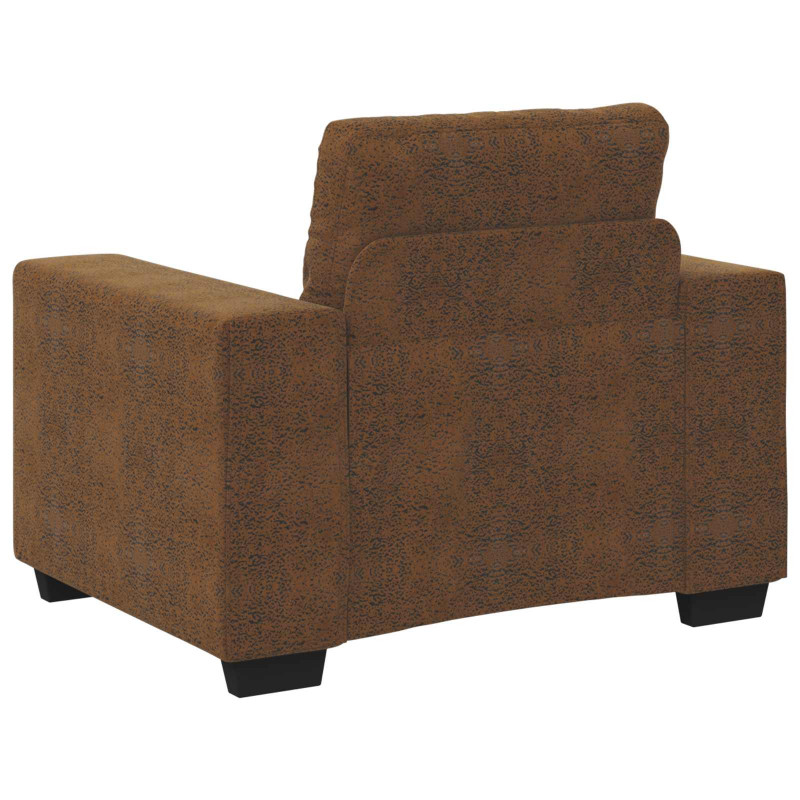 Sofa 3 pcs Brązowy 221 x 80 x 80 cm Tkanina lniana