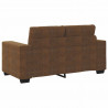 Sofa 3 pcs Brązowy 221 x 80 x 80 cm Tkanina lniana
