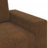 Sofa 3 pcs Brązowy 221 x 80 x 80 cm Tkanina lniana
