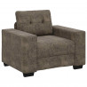 Sofa 3 pcs Ciemnoszary 221 x 80 x 80 cm Tkanina lniana