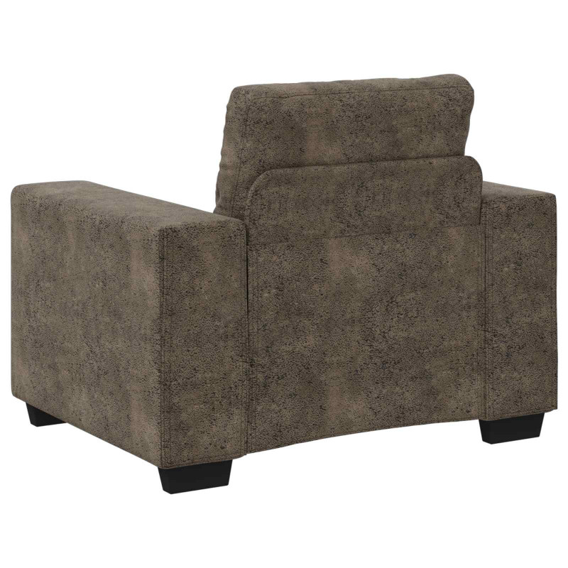 Sofa 3 pcs Ciemnoszary 221 x 80 x 80 cm Tkanina lniana