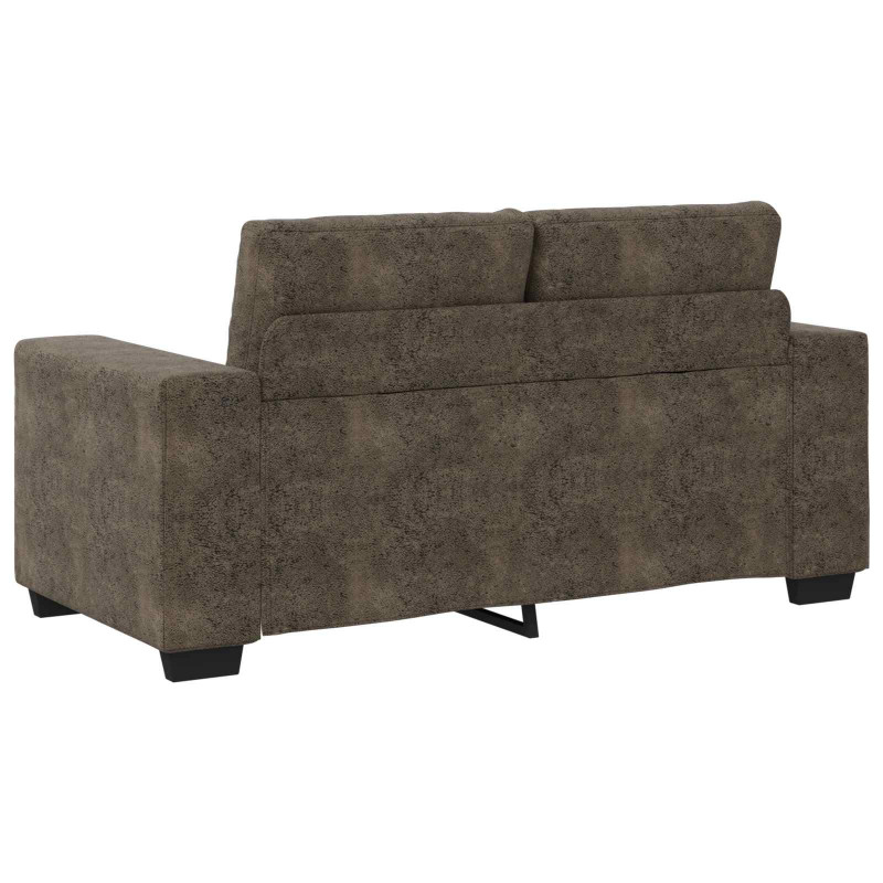 Sofa 3 pcs Ciemnoszary 221 x 80 x 80 cm Tkanina lniana