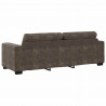 Sofa 3 pcs Ciemnoszary 221 x 80 x 80 cm Tkanina lniana
