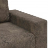 Sofa 3 pcs Ciemnoszary 221 x 80 x 80 cm Tkanina lniana