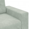 Zestaw Sof 3 pcs Jasnoszary 221 x 80 x 80 cm Aksamit