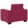 Zestaw Sof 3 pcs Czerwony Wiatr 221 x 80 x 80 cm Aksamit