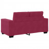 Zestaw Sof 3 pcs Czerwony Wiatr 221 x 80 x 80 cm Aksamit