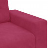 Zestaw Sof 3 pcs Czerwony Wiatr 221 x 80 x 80 cm Aksamit
