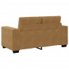 Zestaw Sof 3 pcs Brązowy 221 x 80 x 80 cm Aksamit