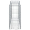 Kosze gabionowe, 10 szt, 200x50x120/140cm, galwanizowane żelazo
