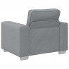 Sofa 3 pcs Jasnoszary 219 x 80 x 82 cm Tkanina lniana