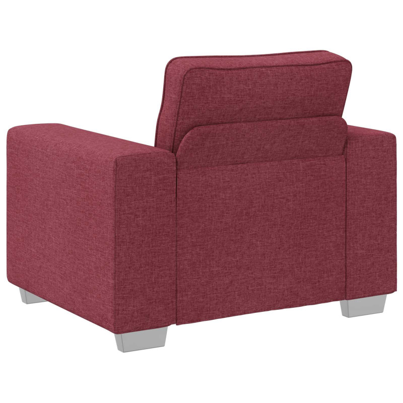Sofa 3 pcs Czerwony Wiatr 219 x 80 x 82 cm Tkanina lniana
