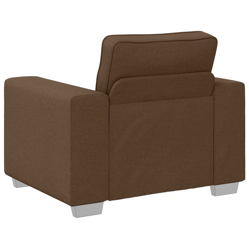 Sofa 3 pcs Brązowy 219 x 80 x 82 cm Tkanina lniana