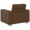 Sofa 3 pcs Brązowy 219 x 80 x 82 cm Tkanina lniana