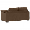 Sofa 3 pcs Brązowy 219 x 80 x 82 cm Tkanina lniana
