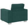 Sofa 3 pcs Ciemna zieleń 219 x 80 x 82 cm Tkanina lniana