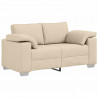 Sofa 3 pcs Kremowy 219 x 80 x 82 cm Tkanina lniana