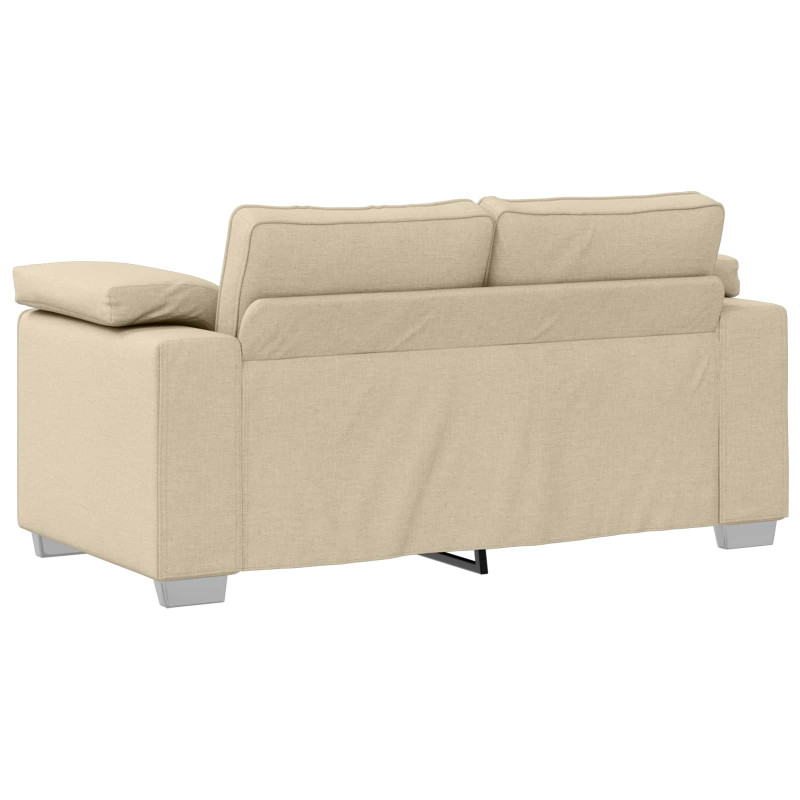 Sofa 3 pcs Kremowy 219 x 80 x 82 cm Tkanina lniana