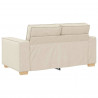 Sofa 2 pcs Beżowy 220 x 80 x 84 cm Tkanina lniana