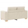 Sofa 2 pcs Beżowy 221 x 80 x 80 cm Tkanina lniana