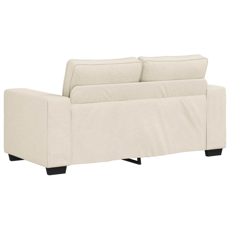 Sofa 2 pcs Beżowy 221 x 80 x 82 cm Tkanina lniana