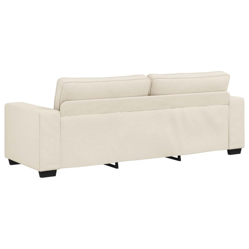 Sofa 2 pcs Beżowy 221 x 80 x 82 cm Tkanina lniana