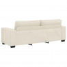 Sofa 2 pcs Beżowy 221 x 80 x 82 cm Tkanina lniana