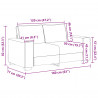 Sofa 2 pcs Beżowy 221 x 80 x 82 cm Tkanina lniana