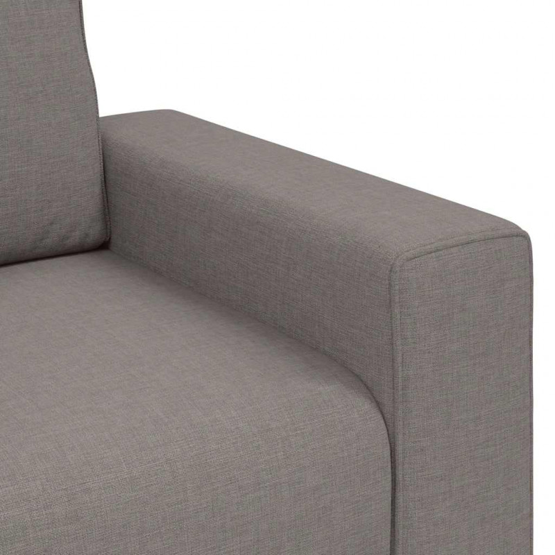 2-częściowy komplet wypoczynkowy z poduszkami, taupe, tkanina