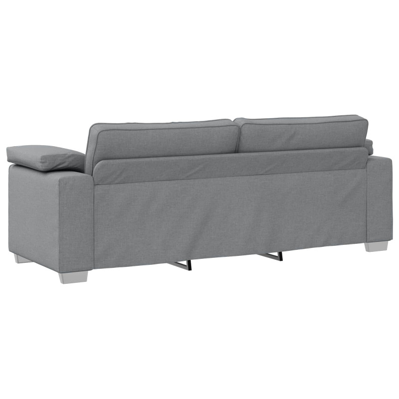 Sofa 2 pcs Jasnoszary 219 x 80 x 82 cm tkanina