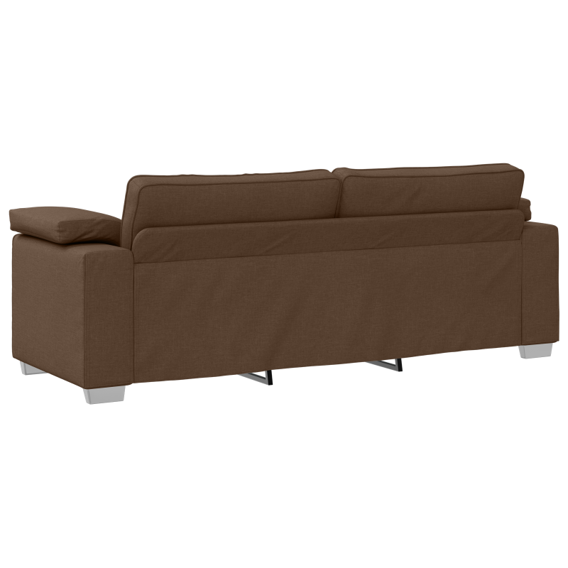 Sofa 2 pcs Brązowy 219 x 80 x 82 cm tkanina