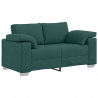 Sofa 2 pcs Ciemna zieleń 219 x 80 x 82 cm tkanina