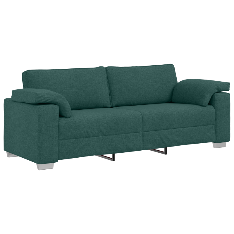 Sofa 2 pcs Ciemna zieleń 219 x 80 x 82 cm tkanina