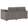Sofa 2 pcs Ciemnoszary 219 x 80 x 82 cm tkanina
