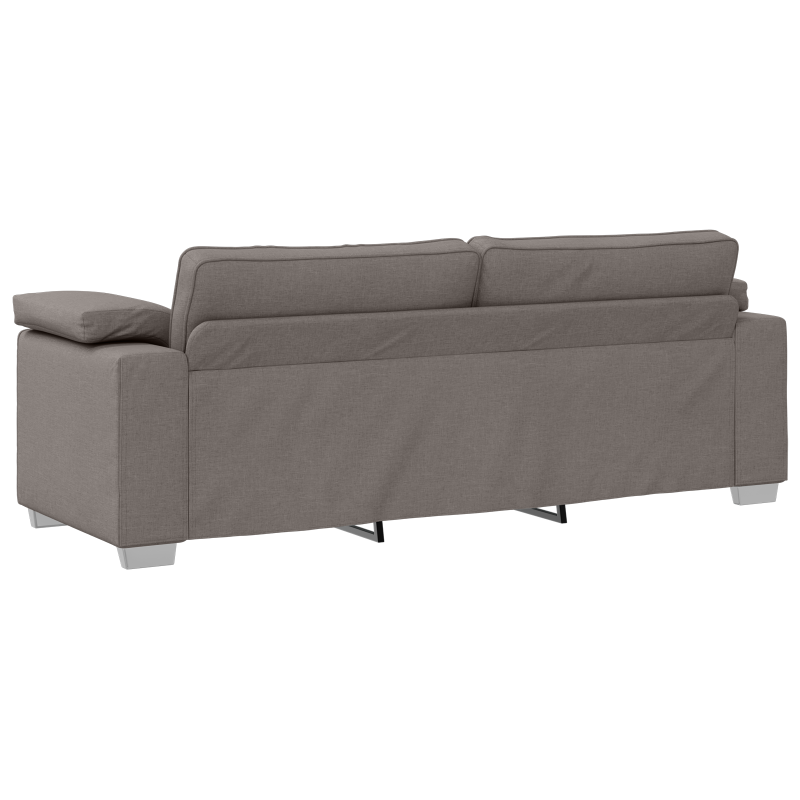 Sofa 2 pcs Ciemnoszary 219 x 80 x 82 cm tkanina