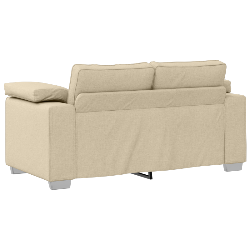 Sofa 2 pcs Kremowy 219 x 80 x 82 cm tkanina
