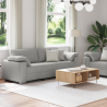 Sofa 2 pcs Szary chmur 219 x 80 x 82 cm tkanina
