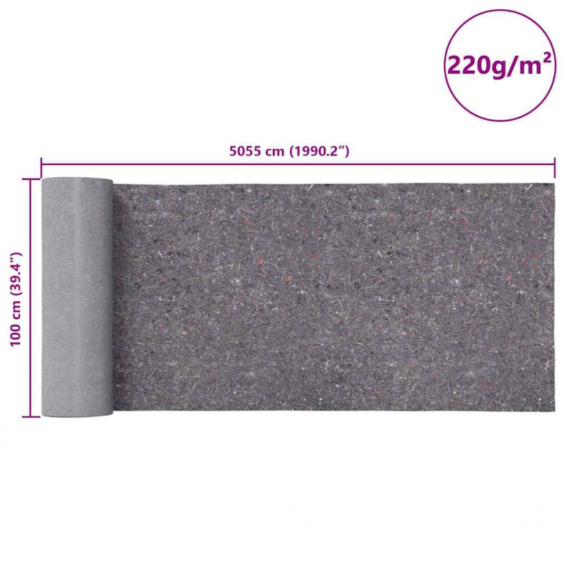 Antypoślizgowe polary malarskie 2 szt. 50 m 220 g/m² Szare