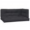Ogrodowa sofa narożna z deseczek, z poduszkami, akacja