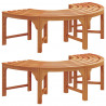 Ławka Drzewna 2 pcs Naturalny 160 x 80 x 45cm