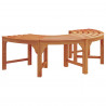 Ławka Drzewna 2 pcs Naturalny 160 x 80 x 45cm