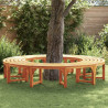 Ławka Drzewna 2 pcs Naturalny 160 x 80 x 45cm