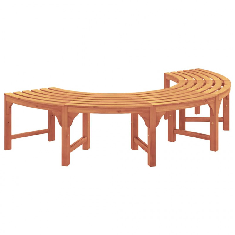 Ławka Drzewna 2 pcs Naturalny 160 x 80 x 45cm