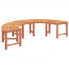 Ławka Drzewna 2 pcs Naturalny 160 x 80 x 45cm