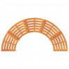 Ławka Drzewna 2 pcs Naturalny 160 x 80 x 45cm