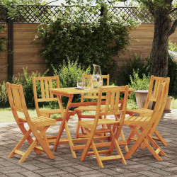 Krzesło Ogrodowe 6 pcs Olej Naturalny 40 x 42 x 85 cm