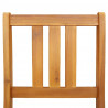 Krzesło Ogrodowe 6 pcs Olej Naturalny 40 x 42 x 85 cm